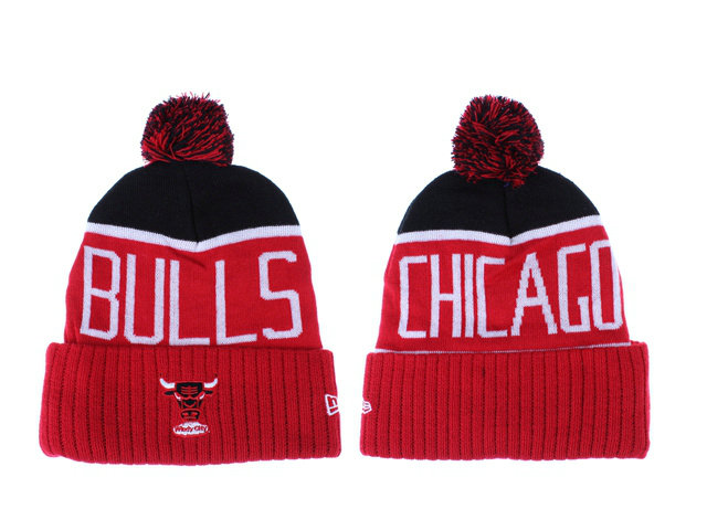 NBA Chicago Bulls Red Beanie LX
